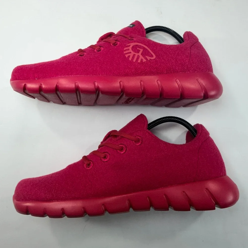 NEW Giesswein Merino Runner Sneakers Womens 42 Pink Wool Lightweight Minimalist